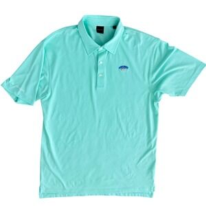Dunning Golf XXL‎ Short Sleeve Polo Shirt Nantucket Golf Club Mint Green Mens
